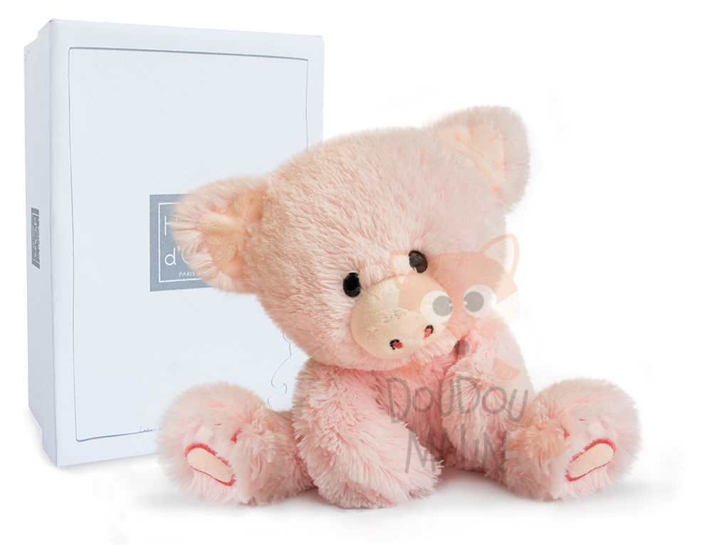  choubis peluche cochon rose 